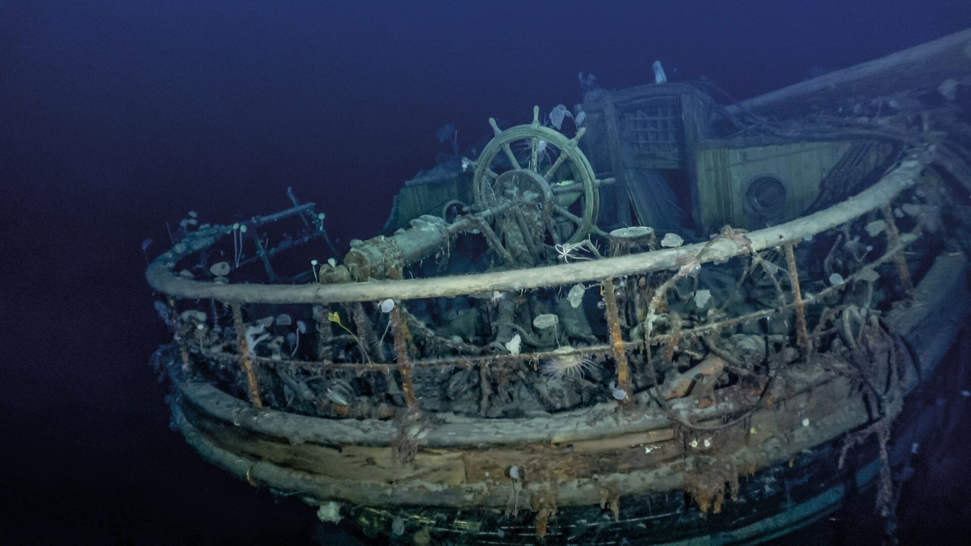 L'épave de l'Endurance. Photo Falklands Maritime Heritage Trust